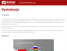 Tablet Screenshot of dystrybucja.benmar.com.pl